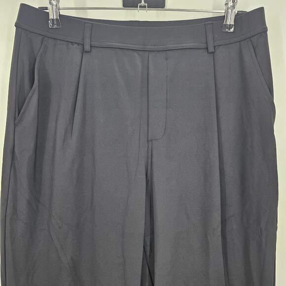 Halara Womans size L Halotek Air Stretch High Waisted work Flare Pants Black NEW - Picture 2 of 8